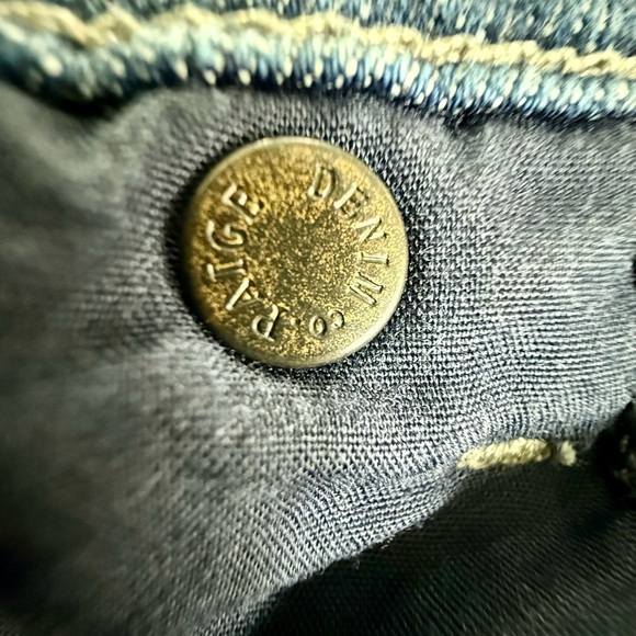 PAIGE Federal Slim Fit Jeans 👖 Men’s 40x31 Blue Stretch Denim Made in USA 🇺🇸 - Picture 5 of 16